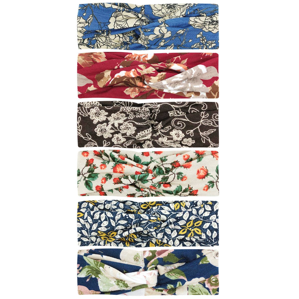 Wrapables.com - Wholesale Fashion Headband - Women's - Wrapables Boho Vintage Floral Elastic Headbands for Sports33
