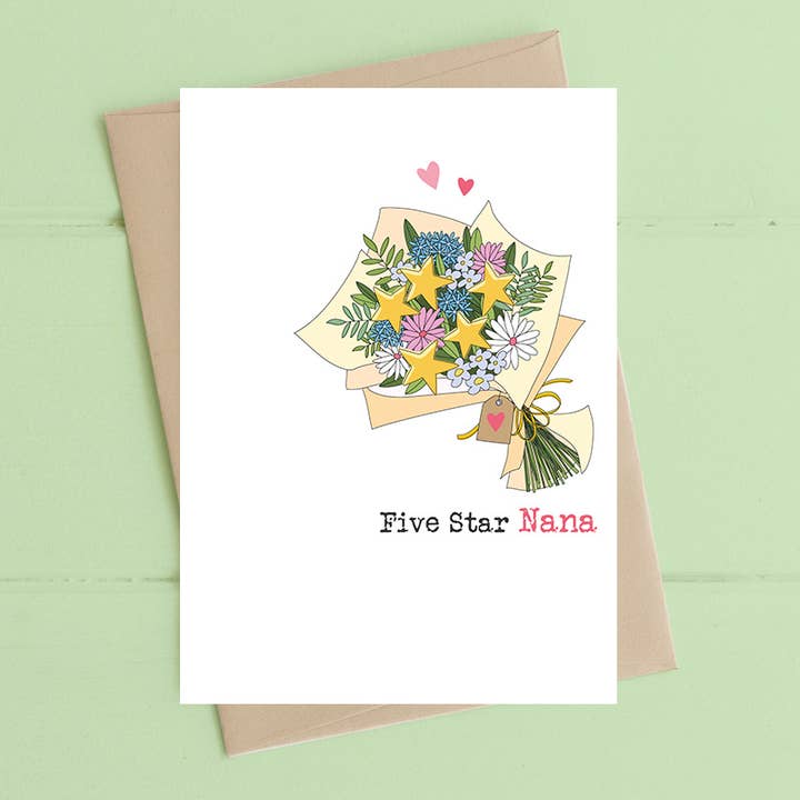 Dandelion Stationery - Wholesale Mother's Day Card - Five Star Nana - Greetings Card