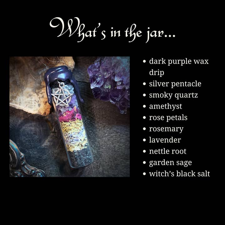 of Forest and Fae - Wholesale Meditation Supplies - Home Blessing Spell Jar • Witch Jar for Protection