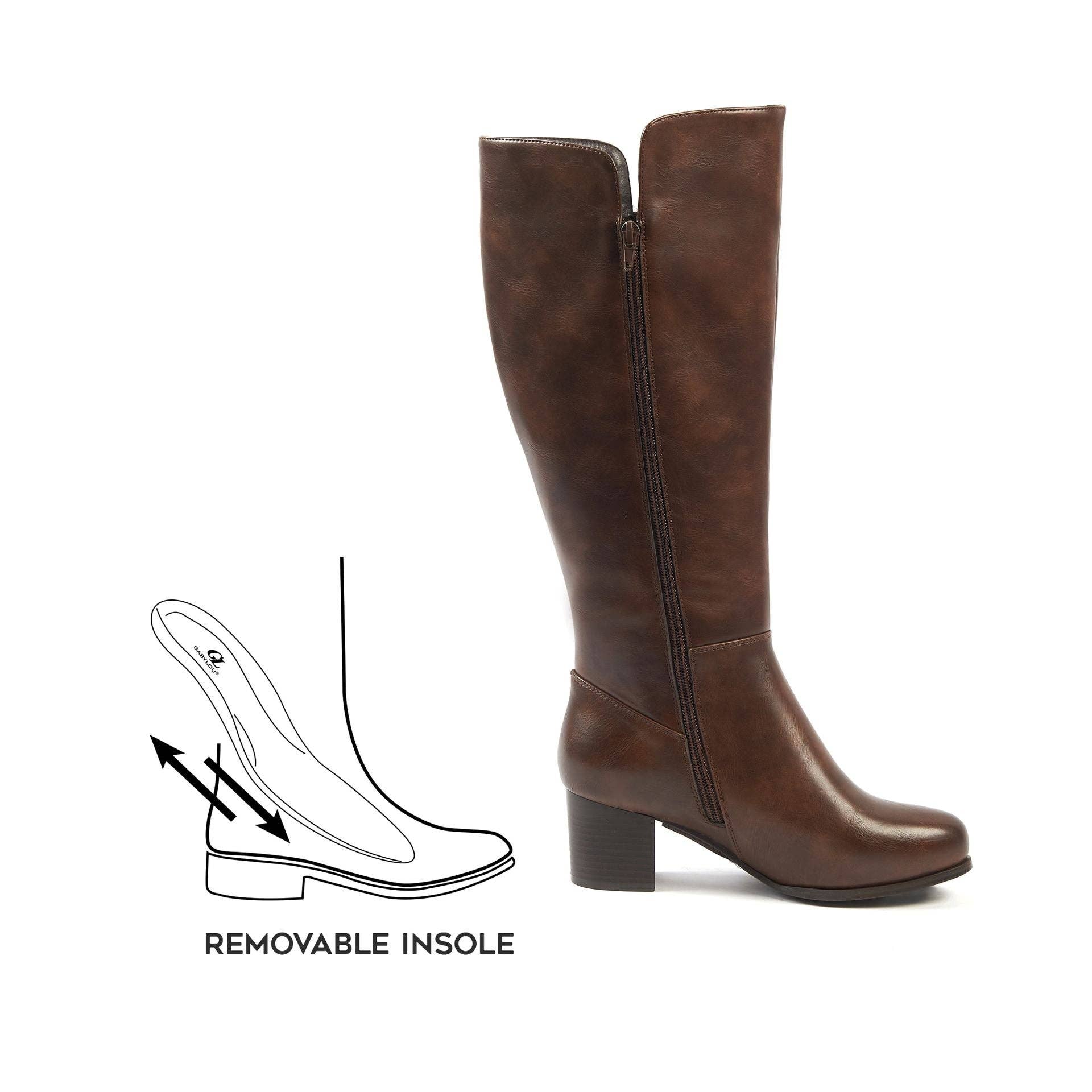 Gabylou - Wholesale Boots - Women's - XL boots for wide calves - Pomelo model12