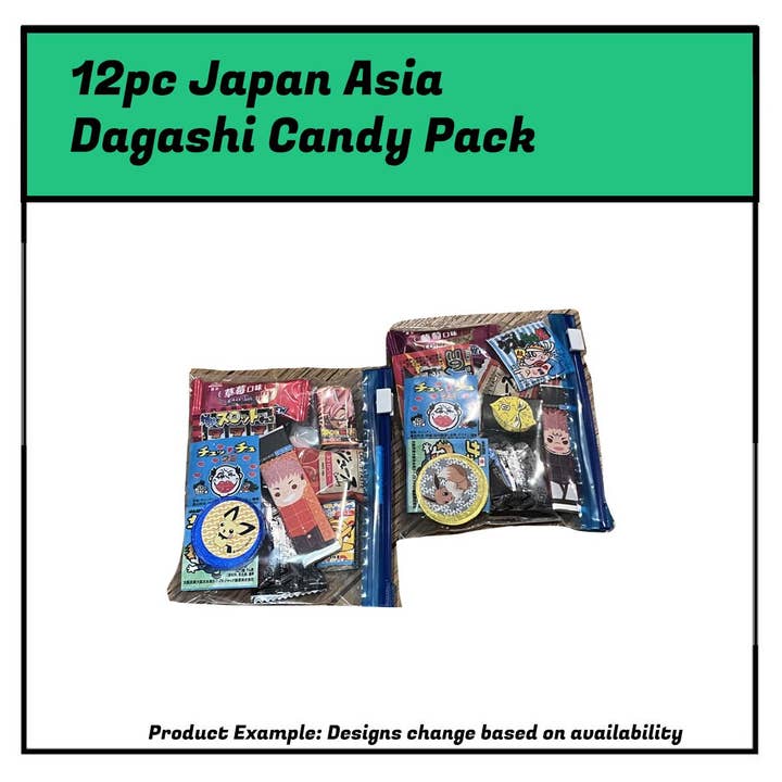 Kantan Living Ltd - Wholesale Hard Candy - 12pc Traditional Japan MiniCandy Pack - Dagashi Japan sweets