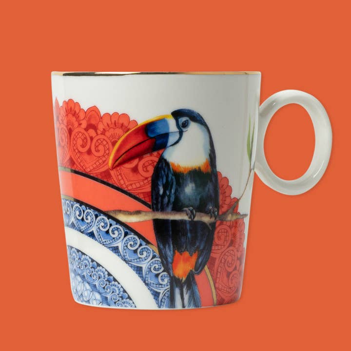 Heinen Delfts Blauw - Wholesale Coffee Mug - Mandala toucan mug
