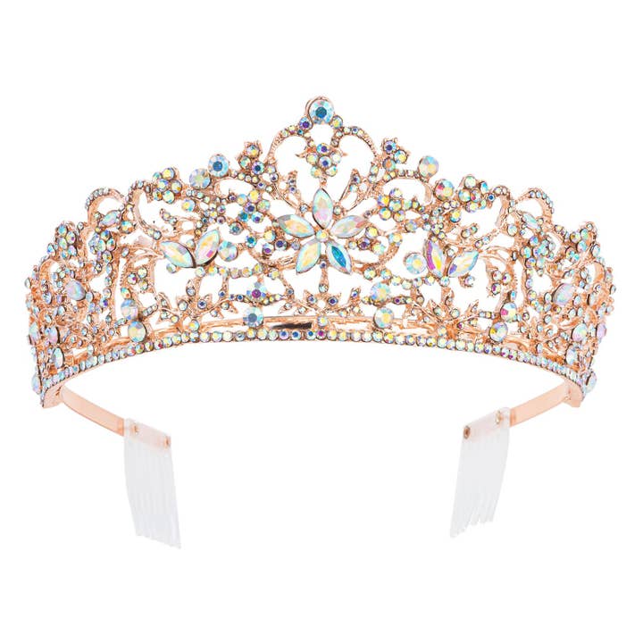 Diacly - Wholesale Tiara - Women's - Star in Bloom Vine Rhinestone Wedding Tiara