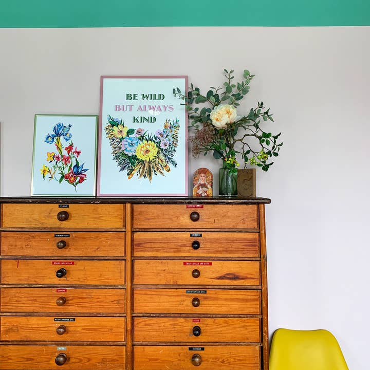 Stampa giclée Be Wild But Always Kind per la vendita all'ingrosso da parte di Max Made Me