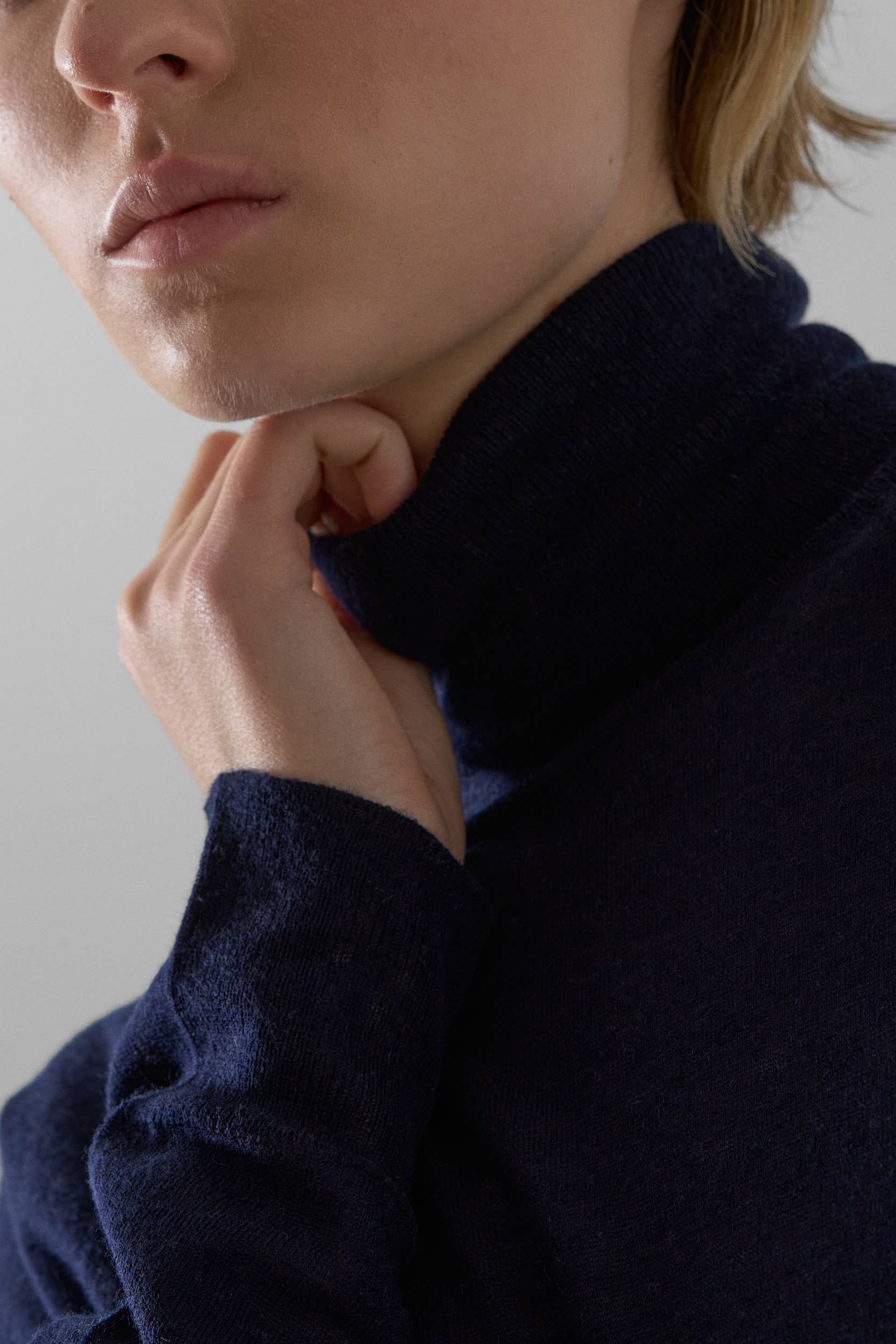 Leap Concept - Vendita all'ingrosso Maglione tricot - Donna - Maglione a collo alto VIOLET in maglia fine5