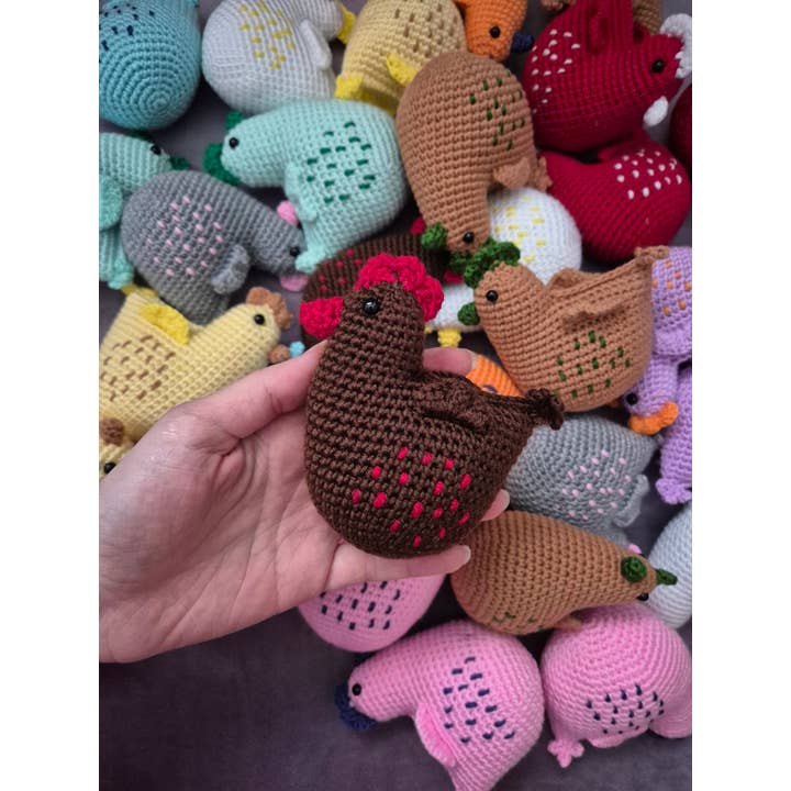 despinacrafting - Wholesale Stuffed/Plush Toy - Kids & Baby - Crochet Chicken Toy, Amigurumi Stuffed Animal