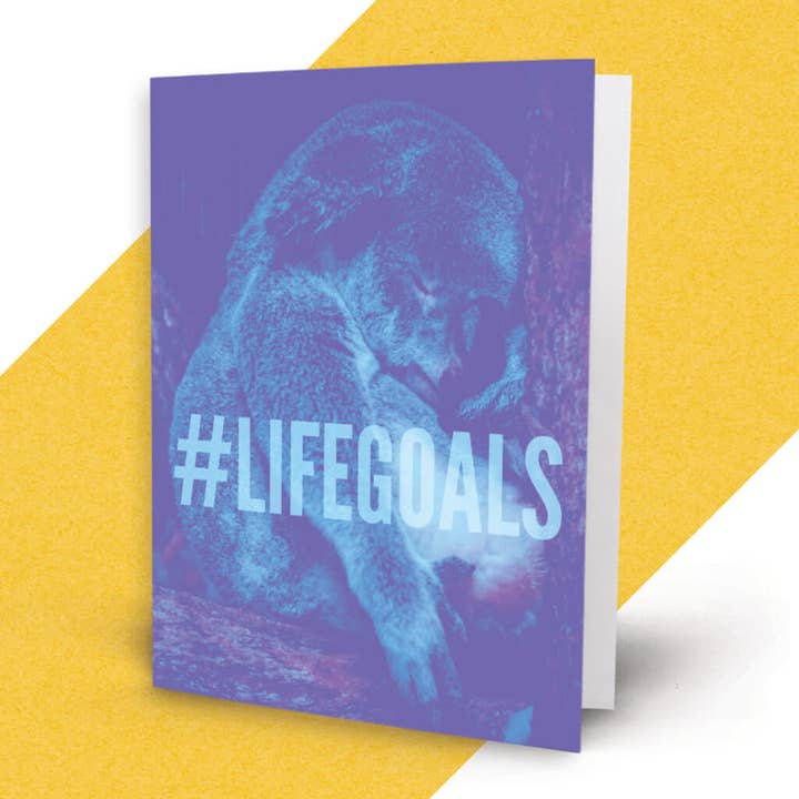 Lifegoals Card for wholesale by Middle Child Made