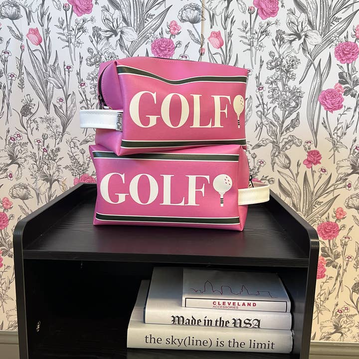 GOLF Pink Caddy Bag / Functional Pouch for wholesale by Anne Cate