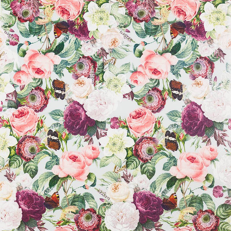 Home Fashion - Carl Dietrich GmbH - Wholesale Dinner & Cloth Napkin - Wild Roses lunchnapkins1