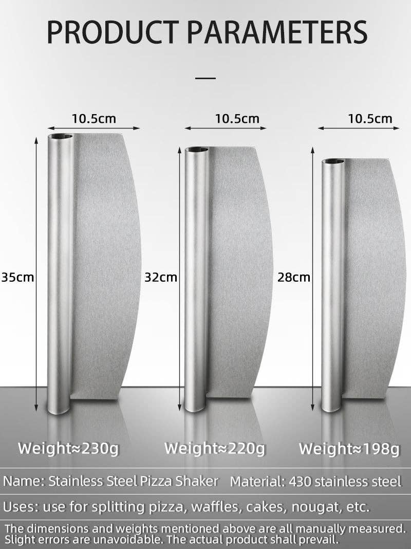 VIGOR - Vente Roulettes à pizza - Couteau trancheur en acier inoxydable pour pizza.8