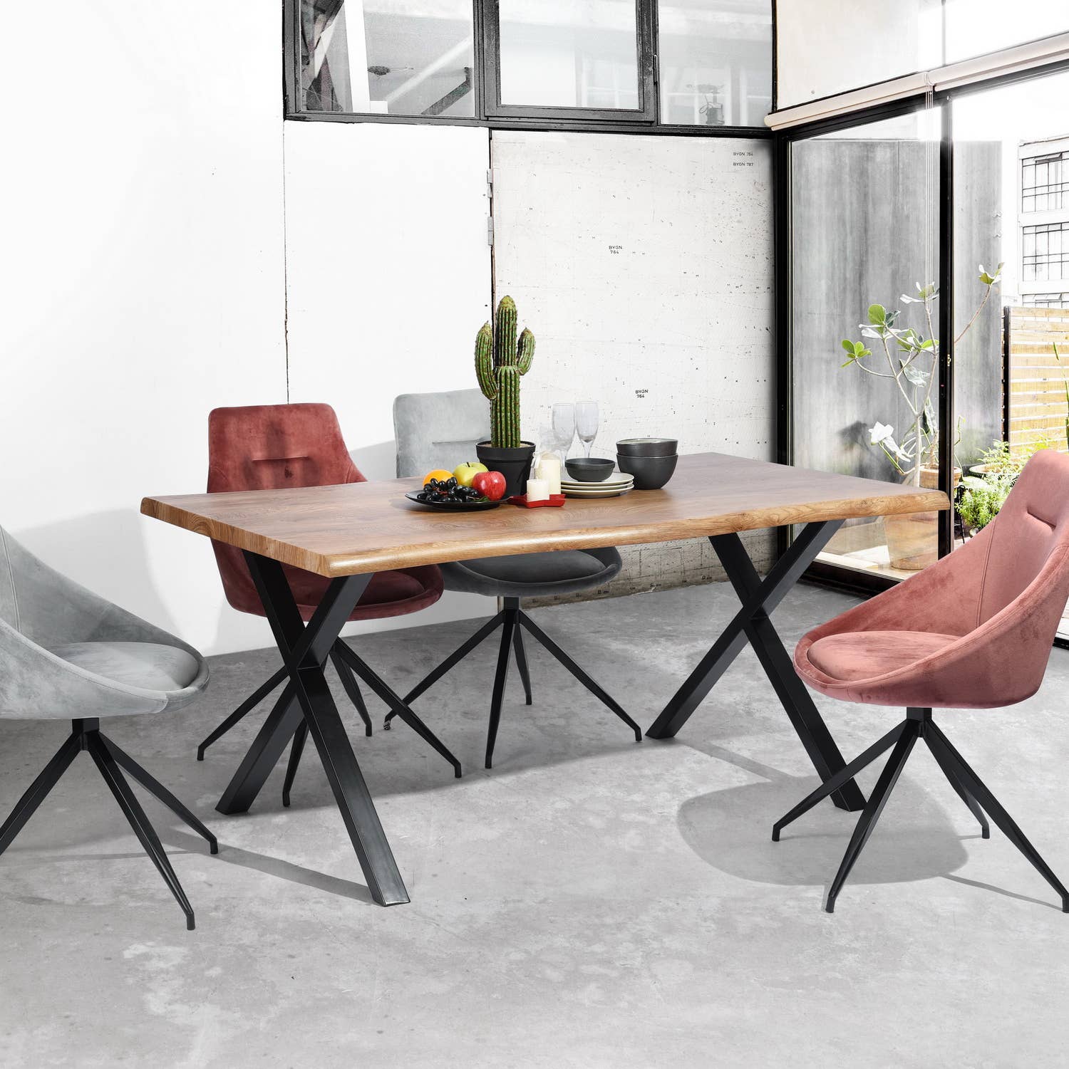 39F Inc. - Wholesale Side Table - 63in Dining Table with Wave-Edge for Family Christmas5