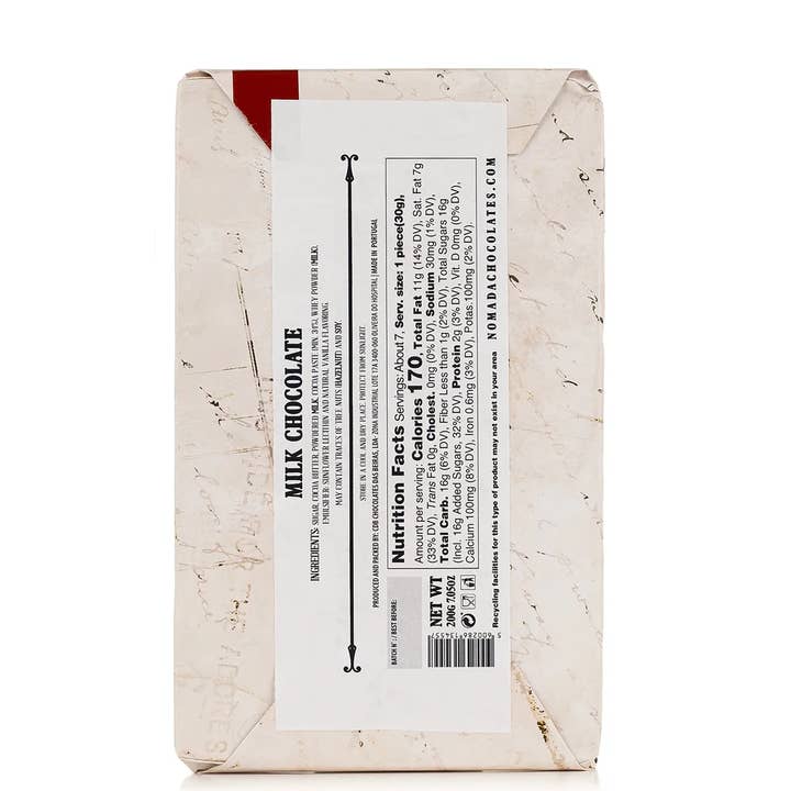 Nómada Chocolates – Barra de chocolate por atacado – Milk Chocolate - "Letter to Santa Claus"1