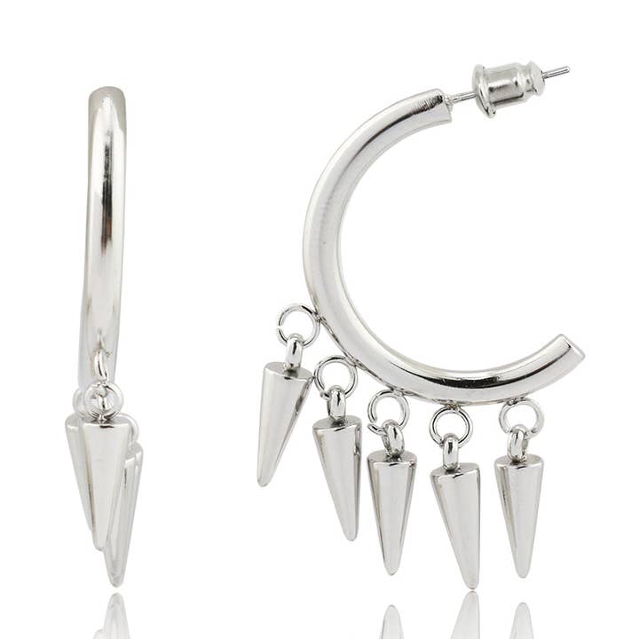 Pendientes Sinclair Spike Charm para venta al por mayor de REBL Jewelry