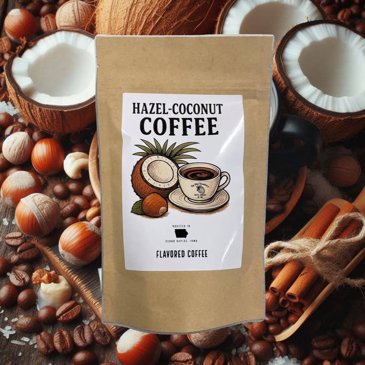 Hazel-Coconut (Flavored Coffee) for wholesale by The Blue Strawberry Coffee Co