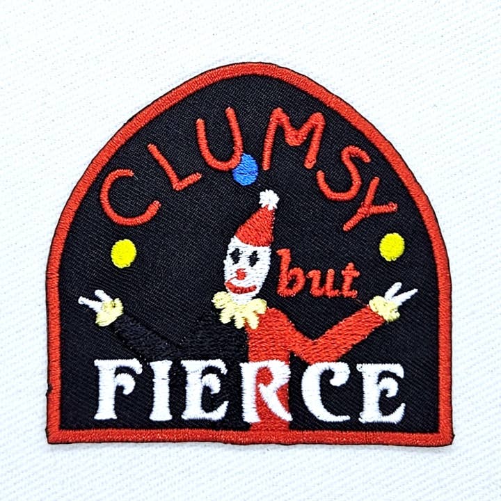 Toppa termoadesiva Clown Goffo ma Feroce per la vendita all'ingrosso da parte di Junkyard Witch