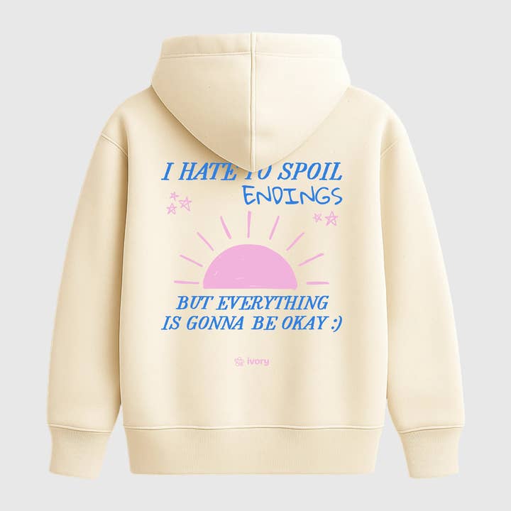 IVORY <3 DEAR BY LUISINHA HOODIE RAW for wholesale by Ivory Therapy