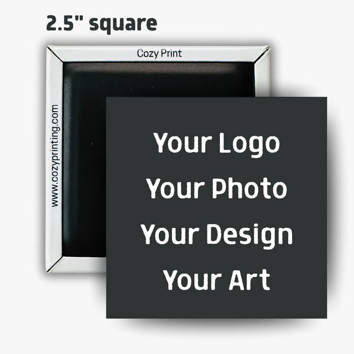 Aimant personnalisé, votre logo, art, design et photo pour la vente par Cozy Print