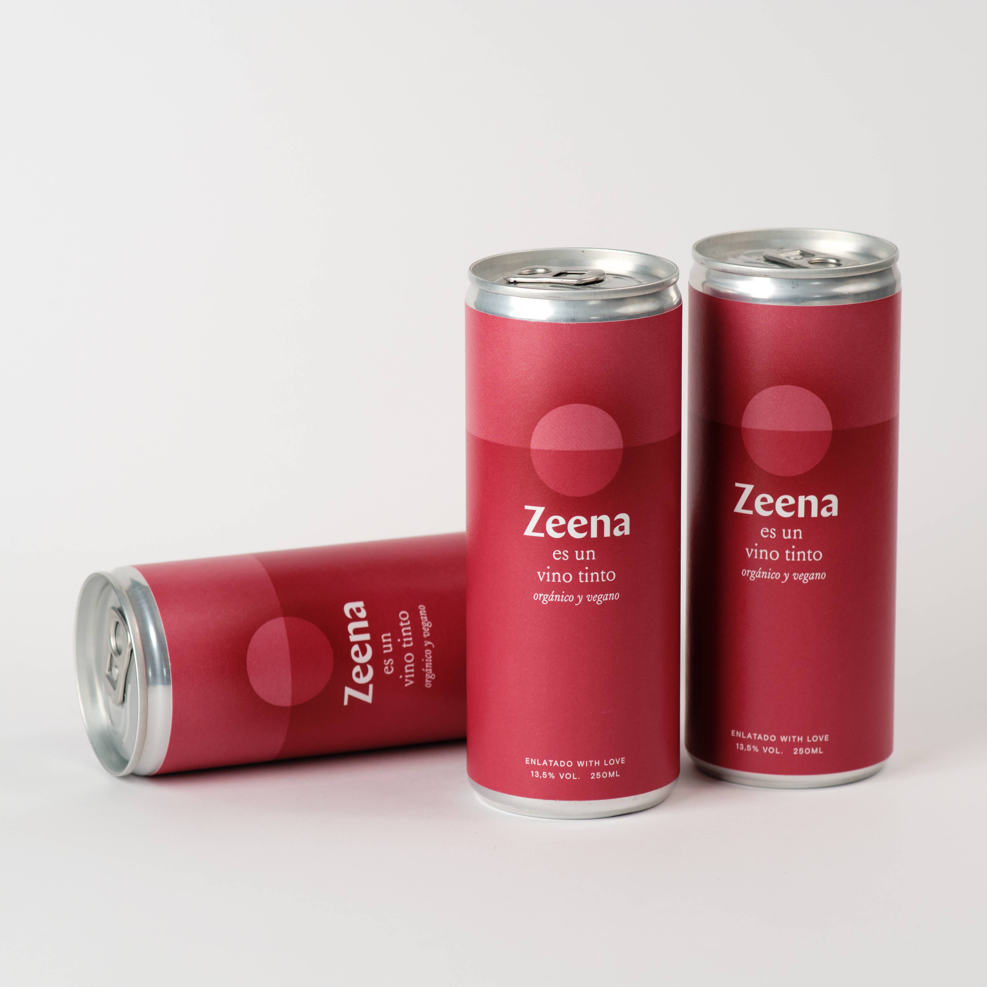 Zeena – wholesale Rött vin – Zeena ekologiskt rödvin på burk, 24-pack 250 ml3