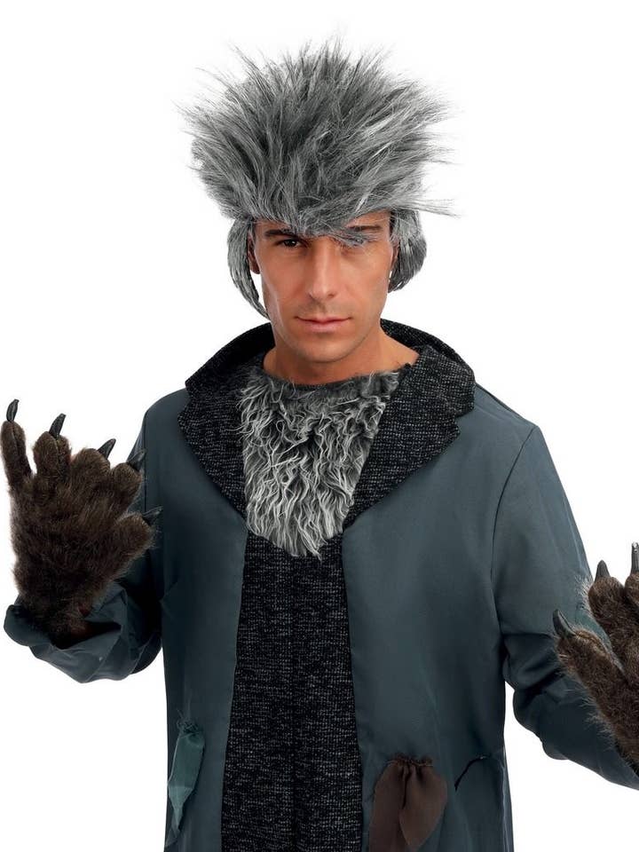 Guanti Lupo Mannaro - Marrone - Adulto per la vendita all'ingrosso da parte di P'tit Clown