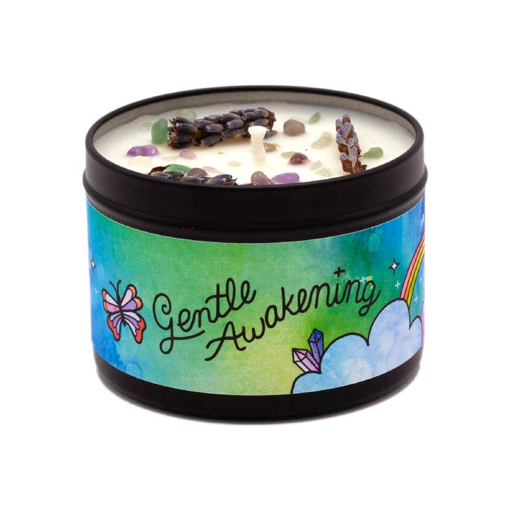 Rachel Beyer - Wholesale Travel Candles - Gentle Awakening Aromatherapy Candle - Lavender & Woodsy14
