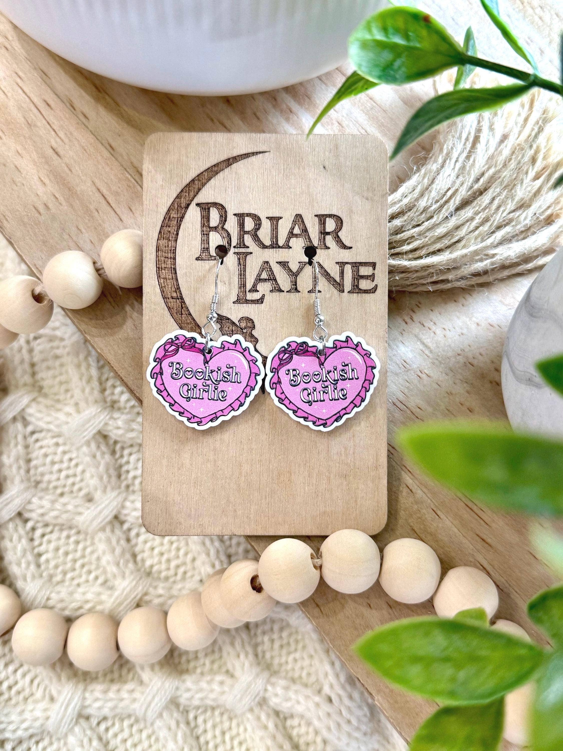 Briar layne - Wholesale Dangle Earrings - Bookish Girlie Book Club Reading Booktrovert Earrings