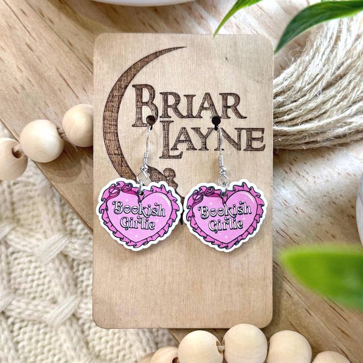 Briar layne - Wholesale Dangle Earrings - Bookish Girlie Book Club Reading Booktrovert Earrings0