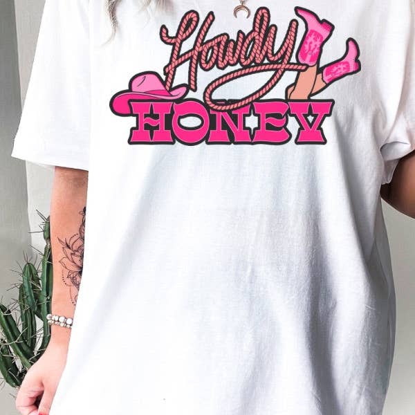 Howdy Honey T-Shirt for wholesale by Bar B Tees