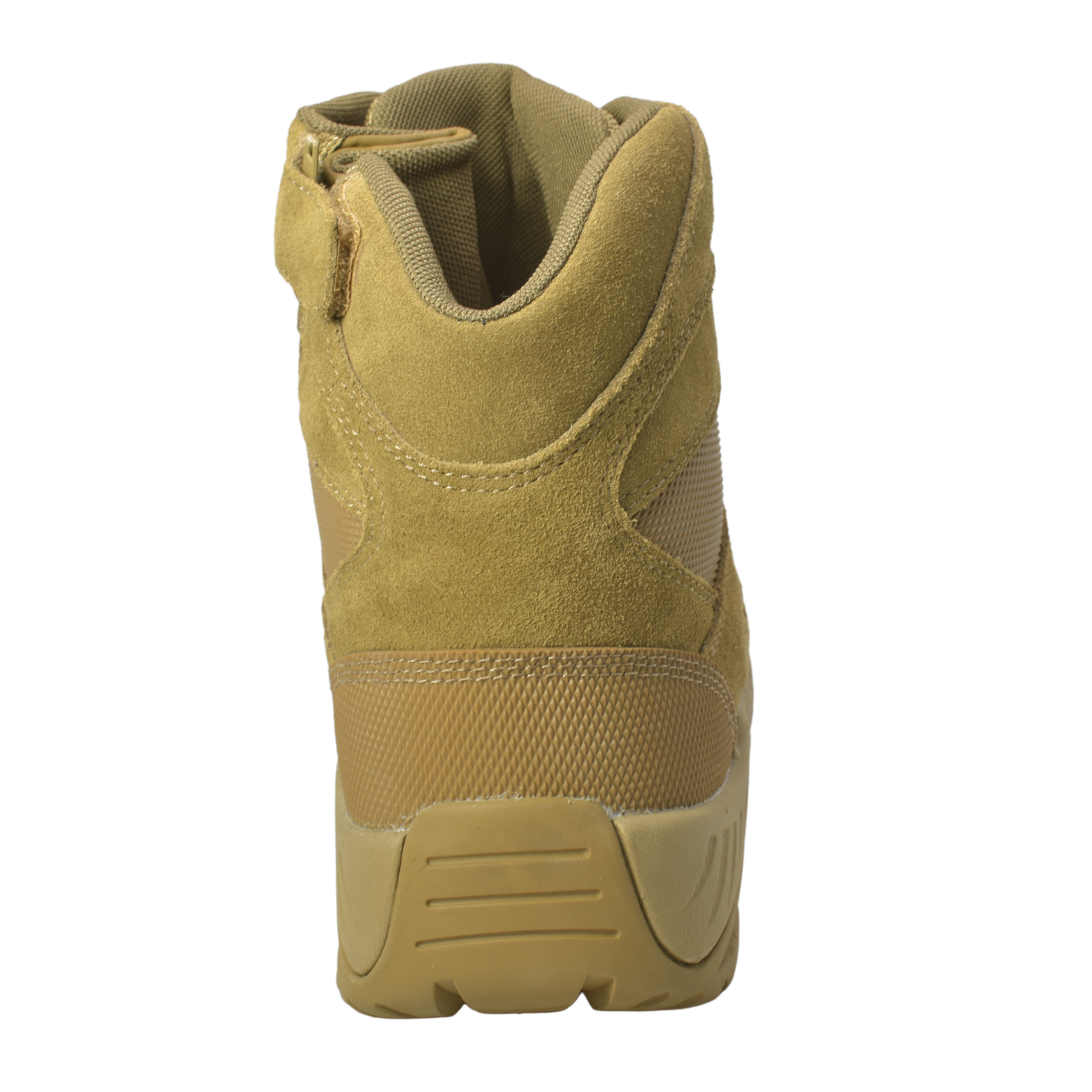 AdTec - Wholesale Combat/Military Boots - Men's - KT1003- Sandbox - Men's 6"  Coyote Suede Leather Tactical Boot [Side Zipper]3
