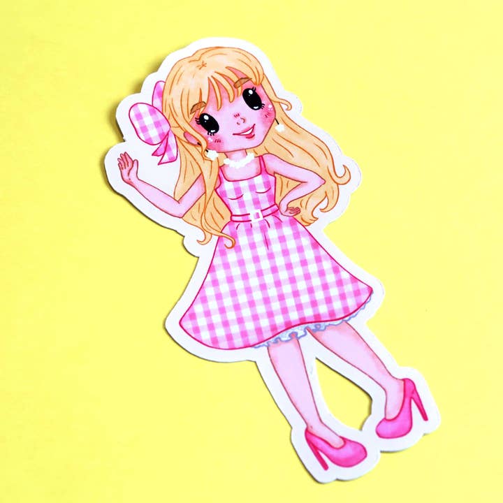 Pollygone Illustration – wholesale Sticker – Barbie Sticker