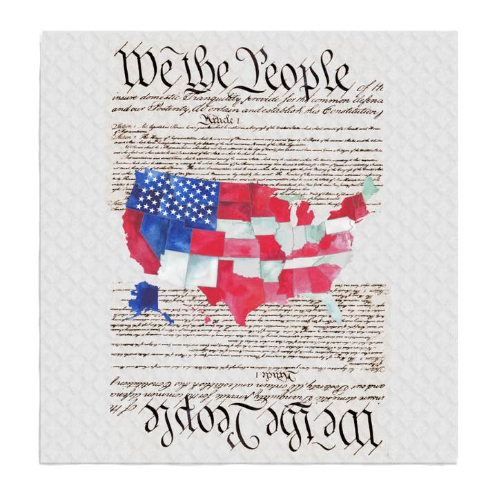 4 juillet Patriotique USA SUÉDOIS CHIFFONS pour la vente par Avery Lane Gifts