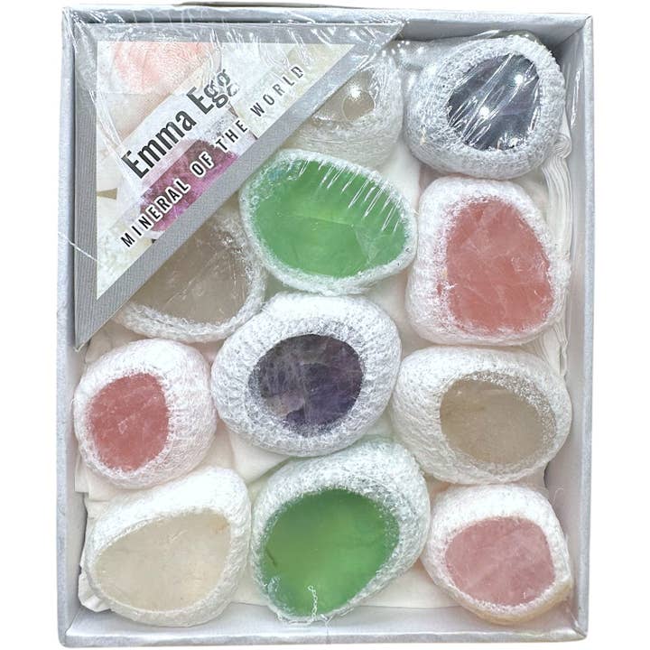 Caja de cuarzo para huevos (N.º 22) 8,5 x 10 x 3,5 cm para venta al por mayor de Foliesbijoux