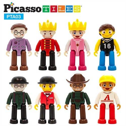 PicassoTiles - Wholesale Toy Set - Kids - PicassoTiles Professional Figure Set - 8 Characters1