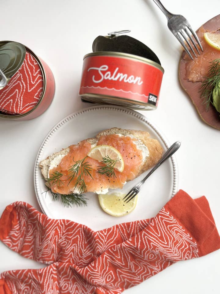 SEIK - Wholesale Socks - Women's - Tinned Fish Socks - Salmon (women size 35-40)4