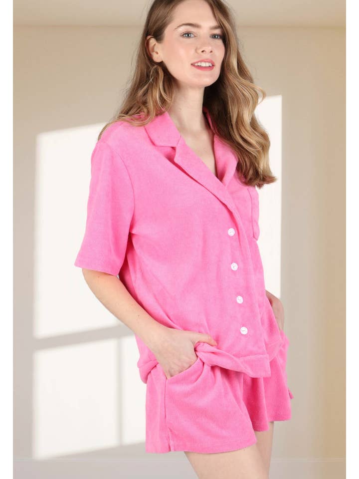 P.S Kate - Wholesale Shorts – Women’s - Towel terry shorts with pockek (6044shorts)5