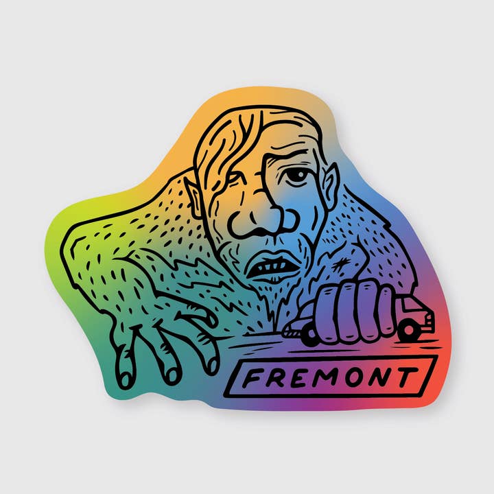 Pike Street Press - Wholesale Sticker - Trippy Fremont Troll Sticker0