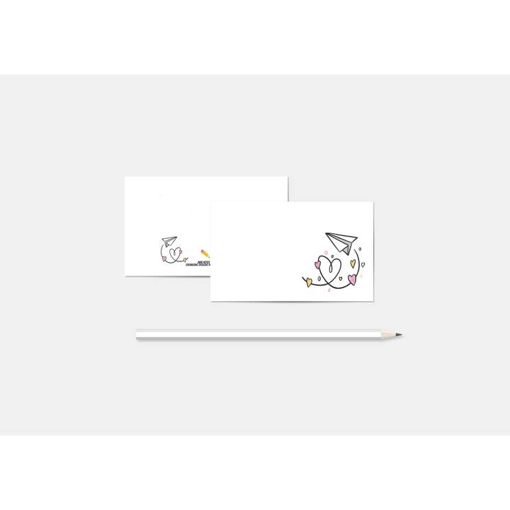 Shemazing Designs - Wholesale Stationery/Notecard Set - Paper Airplanes Mini Notes (little notes, tiny notes, lunch box notes)1