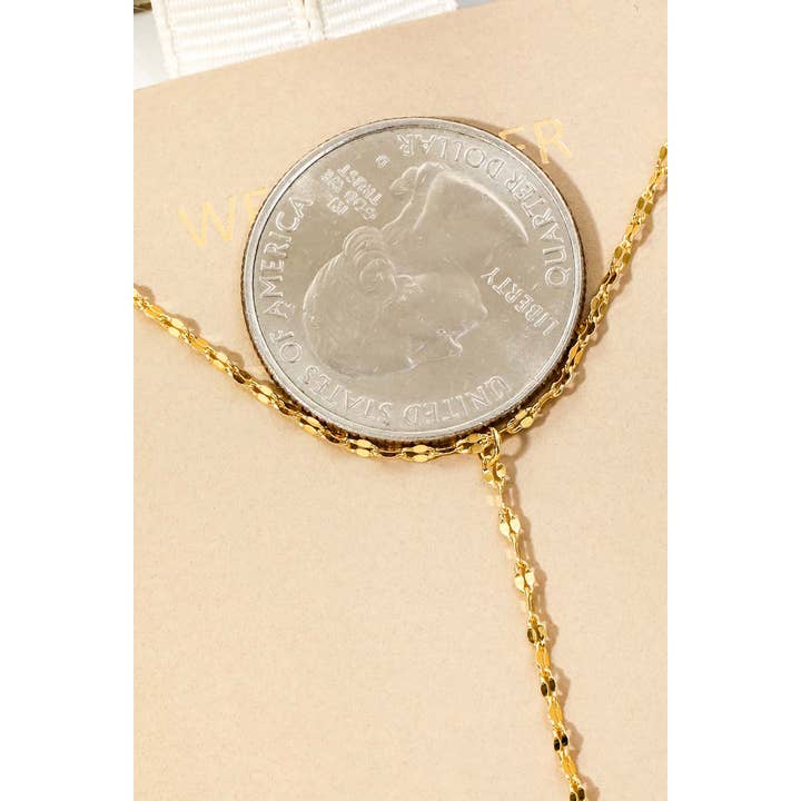 G Dainty Y Chain Necklace for wholesale on Faire