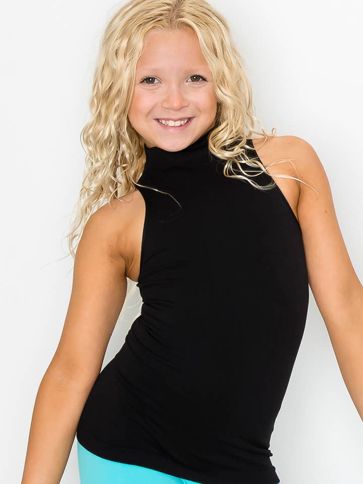 CANOTTA SMANICATA PER BAMBINI CON COLLO A LUPETTO per la vendita all'ingrosso da parte di KurveShop