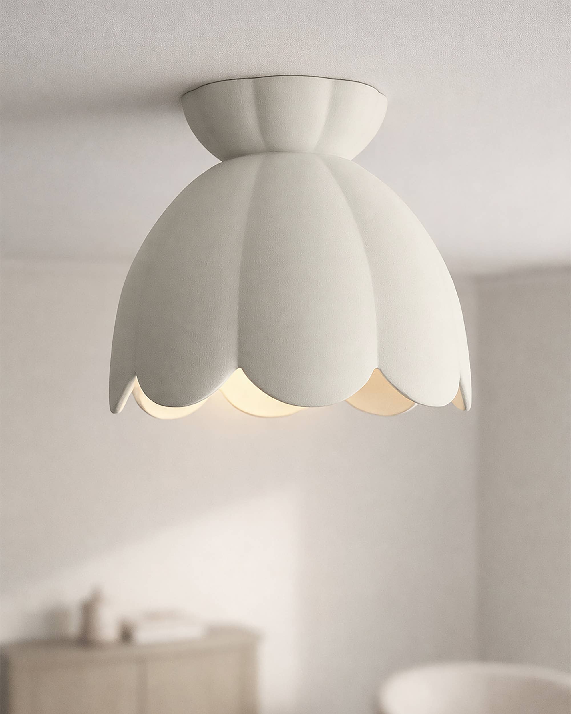 LYSlightlab - Wholesale Chandelier/Hanging Light - Vallea Ceramic Ceiling Light | Large Minimalist Flush Mount