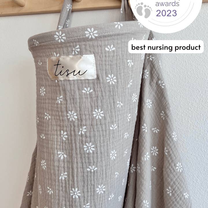 TISU - Wholesale Nursing Cover - Maternity - TISU nursing cover, Beige Daisy
