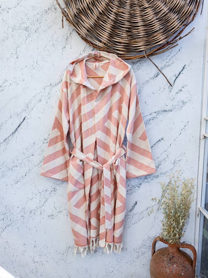 Kikoya - Wholesale Badjas - Uniseks - Kikoya lichtgewicht badjas met capuchon van Turks katoen, Raised Terry6