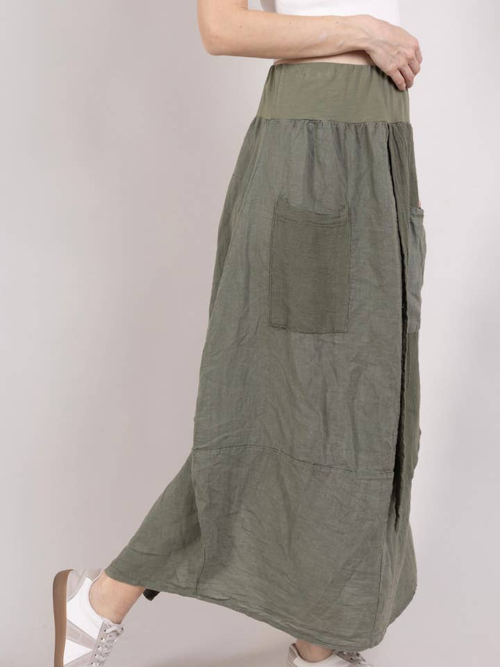 LINEN & COTTON HOUSE - Wholesale Pants - Women's - 5402 LINEN JUMPSUIT WITH POCKETS