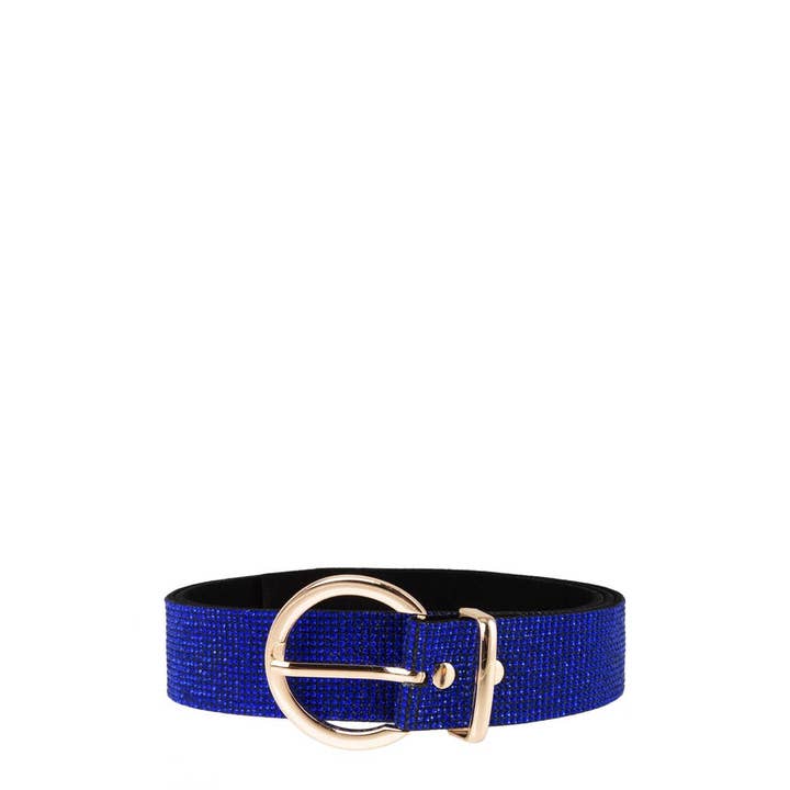 anbfashion – wholesale Belt – Women's – Full Rhinestone Belt With Round Buckle