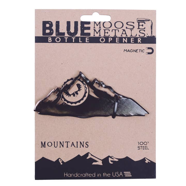 Mountain Range magnetisk flasköppnare för wholesale av Blue Moose Metals