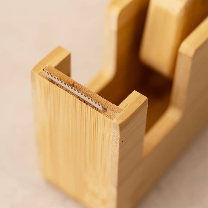 Sonder Tapes Ltd – wholesale Tape dispenser – Bamboo Paper Tape Dispenser with Cork Feet2