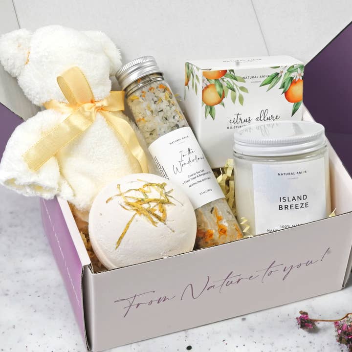 Natural Amor LLC - Wholesale Bath & Body Set - Spa Bath Body Gift Set| Natural Skincare Gift Sets