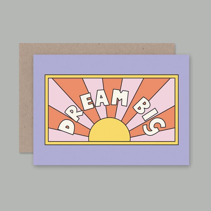 Dream Big card for wholesale by AHD Paper Co