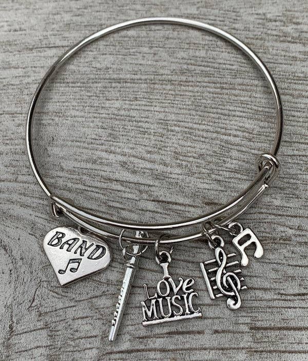 Sportybella - Wholesale Charm/Dangle Bracelet - Marching Band Flute Bracelet1