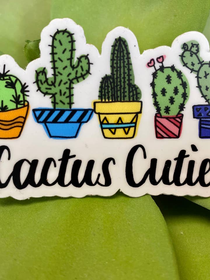 Autocollant Cactus Cutie pour la vente par Seek-Her