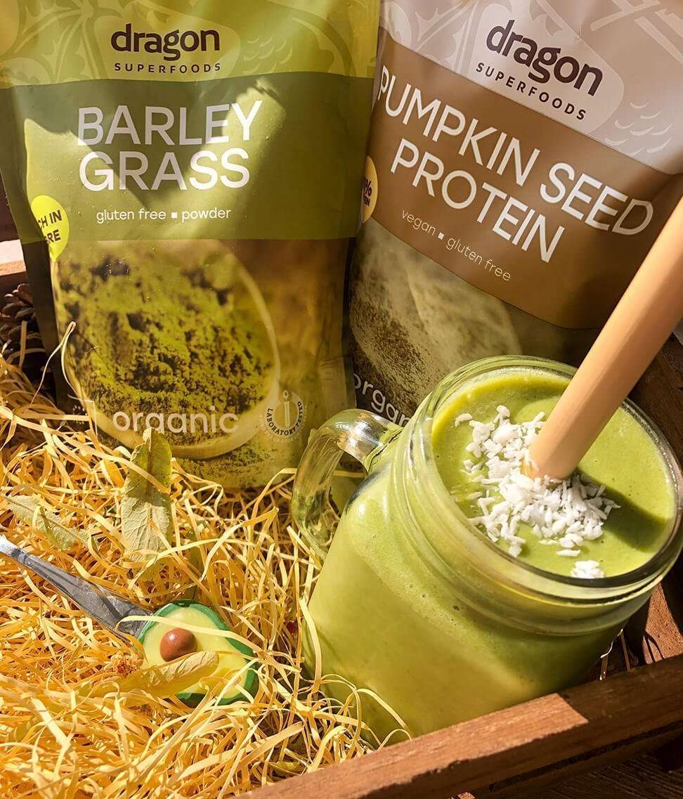 Smart Organic - Wholesale Protein/Superfood Powder - Barley Grass, Powder, Bio, Dragon Superfoods, 150g/1kg3